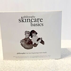 Philosophy SkinCare Basics 4 Piece Facial Set Cleanser Exfoliate Hope in Jar Eye